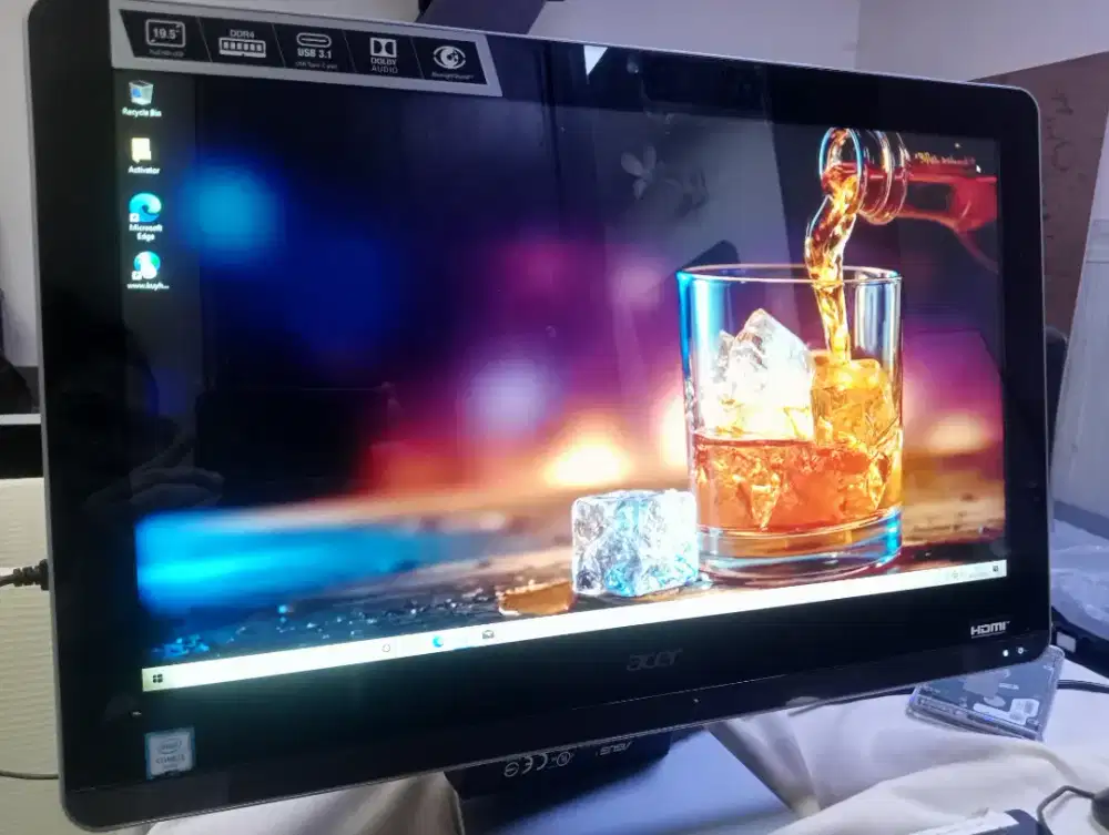 PC ALL IN ONE ACER, Core i3 gen 6, Ram 4gb DDR4, HDD 500gb, layar 20