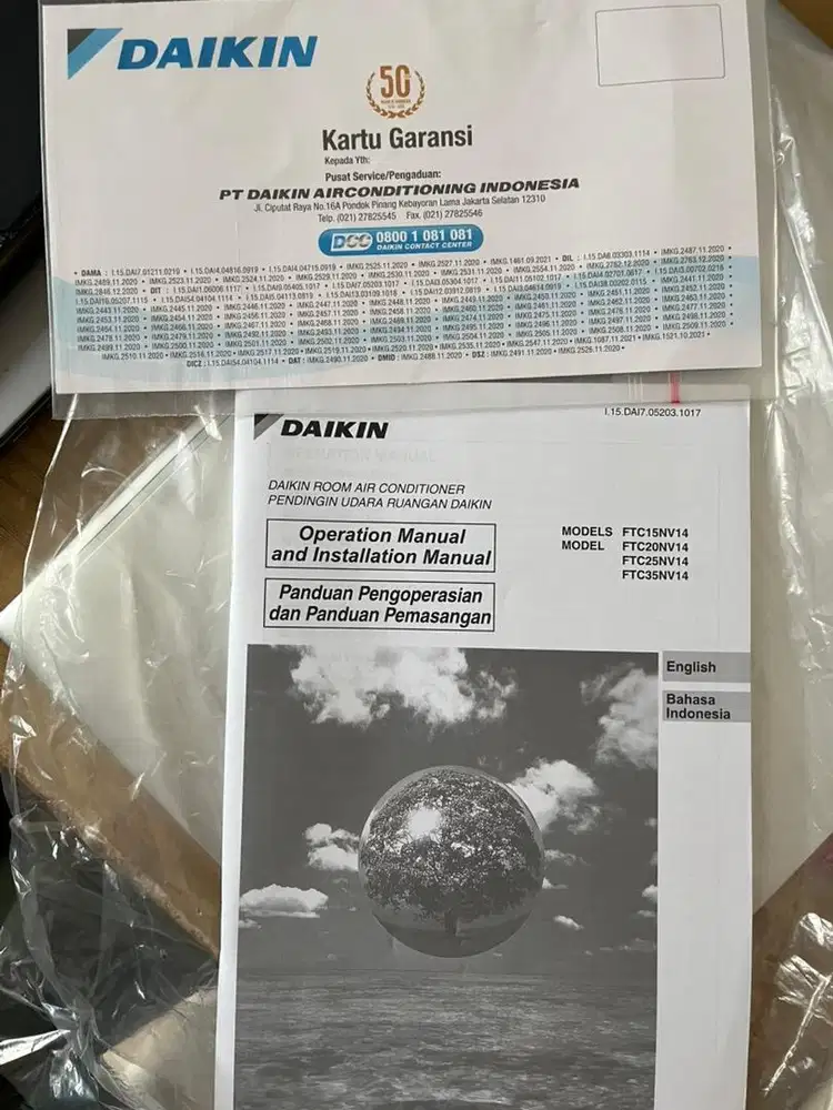Jual AC Daikin Bekas 1,5 PK