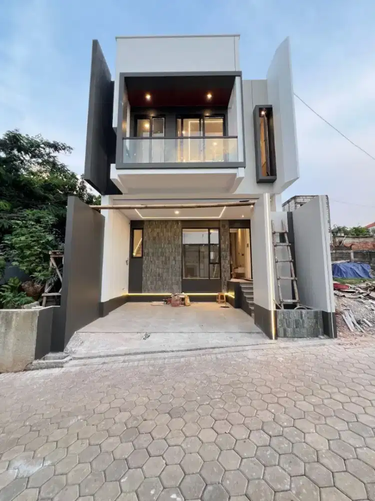 Rumah Modern Minimalis Ada Rooftop Di Jagakarsa