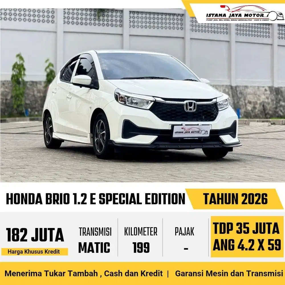 NEW FACELIFT !! Honda Brio 1.2 E Special Edition AT 2026
