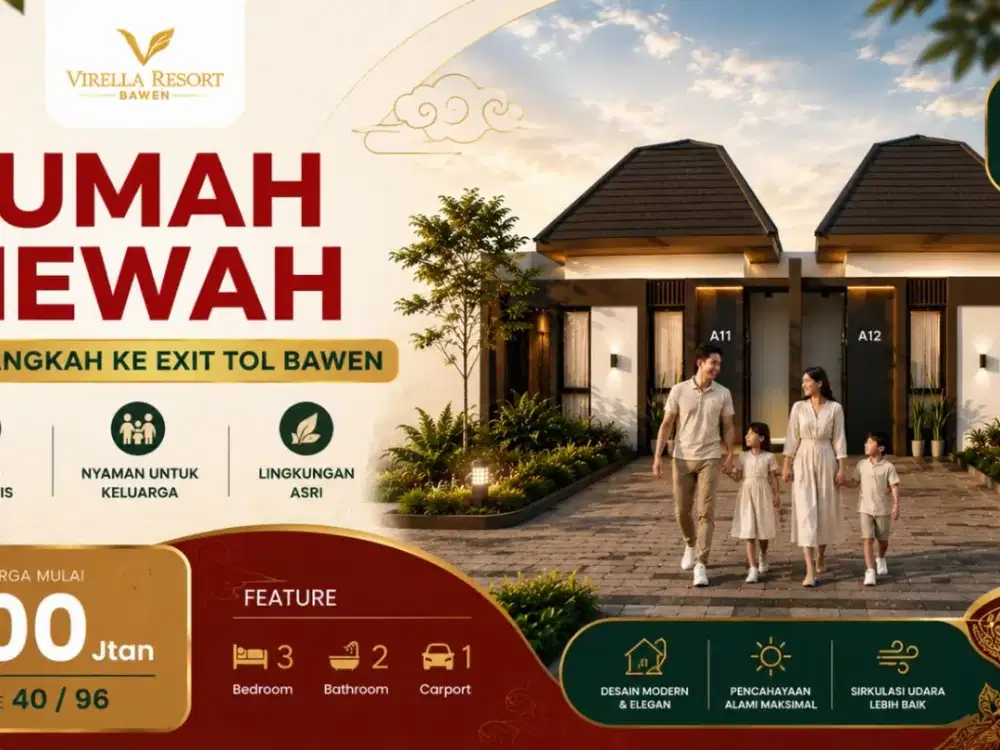 Rumah Murah  Di bawen semarang Ada Promo Terbatas