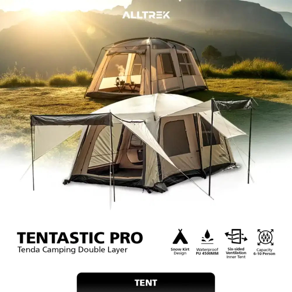 ALLTREK TENTASTIC (MEDIUM SIZE) Tenda Camping Outdoor Waterproof