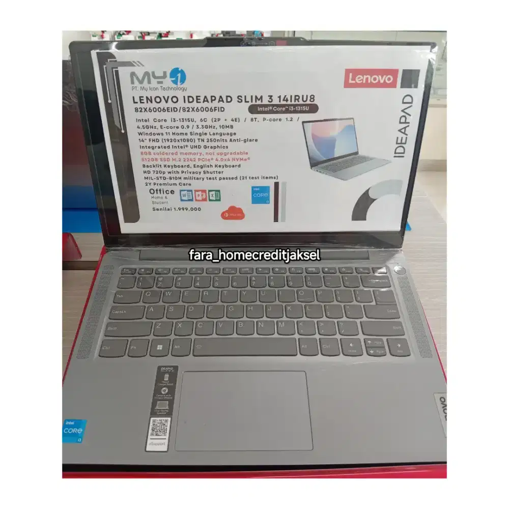 Lenovo Notebook I3 8-512 SSD Gray