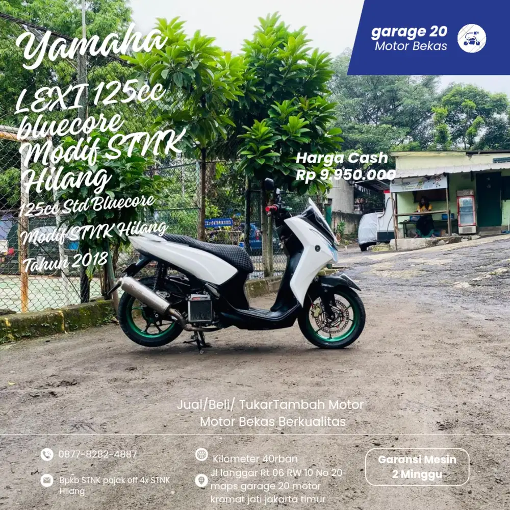 Yamaha Lexi 125cc Modif STNK Hilang Tahun 2018 Pajak Off