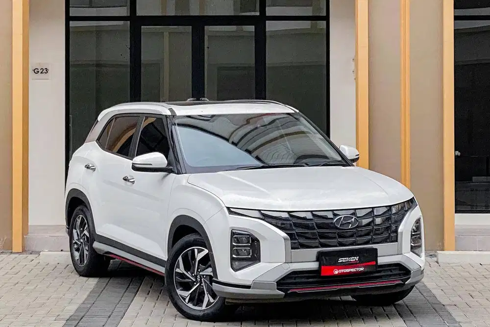 Hyundai Creta 1.5 Prime Sunroof Panoramic AT Matic 2022 Putih.