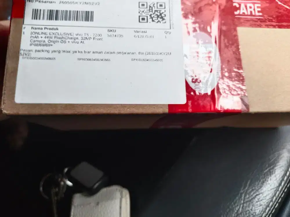 vivo T5 6/128 warna Emas garansi resmi vivo 24 bulan