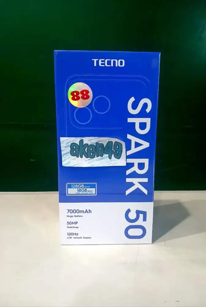 Tecno Spark 50 6Gb 128Gb Helio G81 Battery 7000mAh Layar 120Hz  IP64