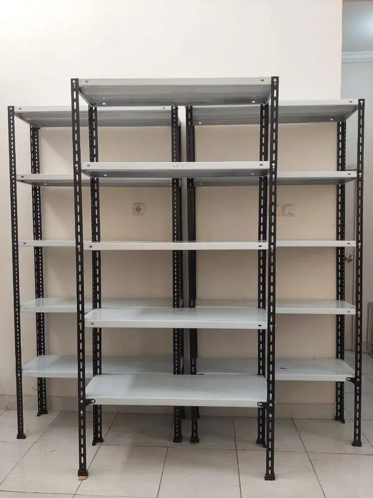 DIJUAL MURAH 3 RAK BESI 5 SUSUN UKURAN 100x31x200cm