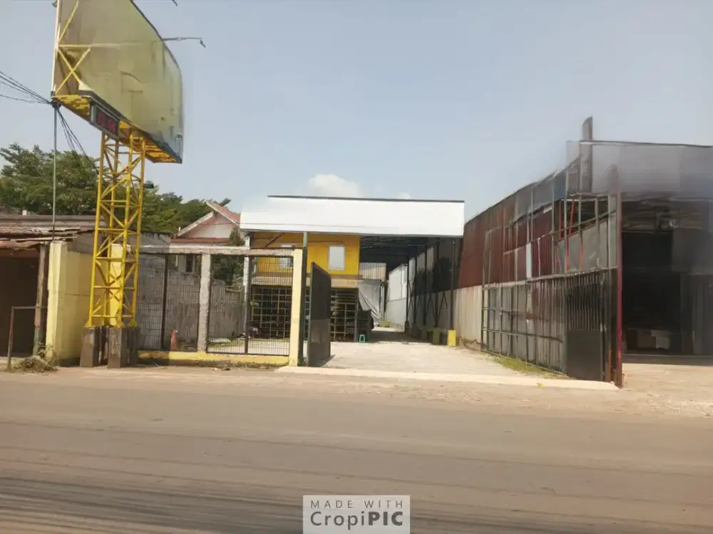 Gudang Strategis Pinggir Jalan Raya Setu Dekat Tol Cimanggis Cibitung