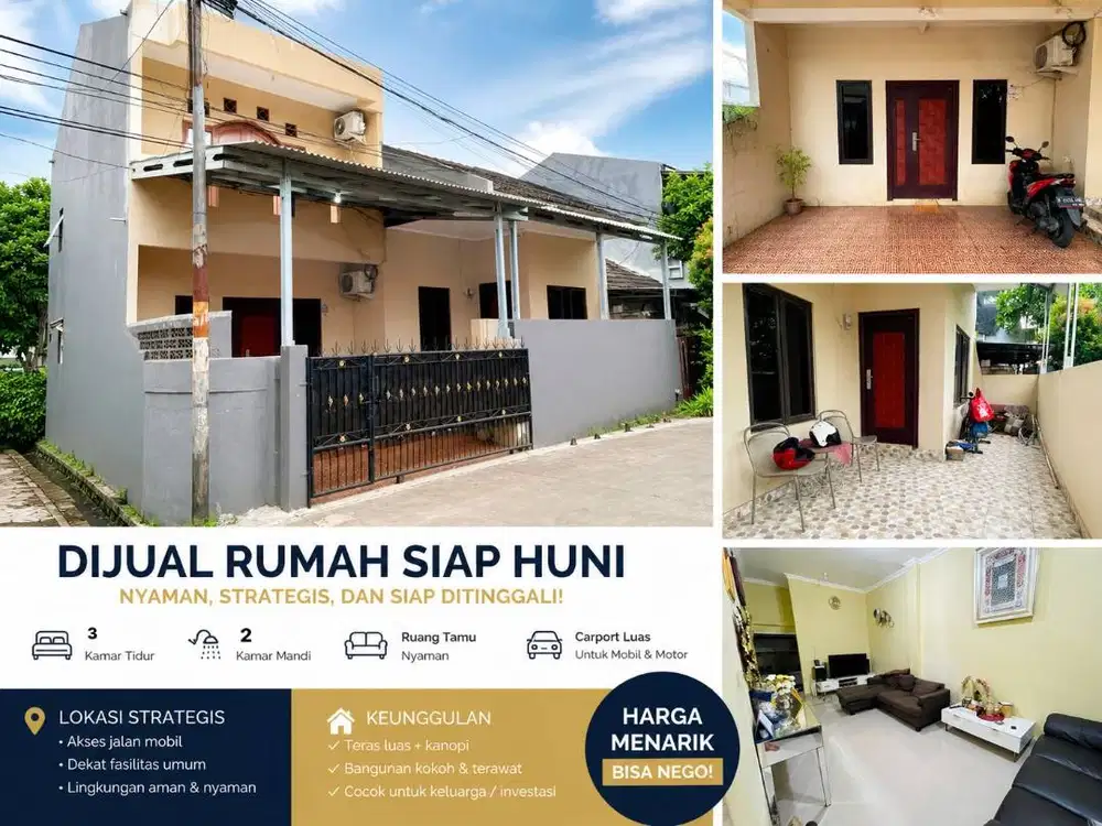 RUMAH SIAP HUNI PURI KARTIKA CILEDUG MURAH AJA TANPA PERANTARA