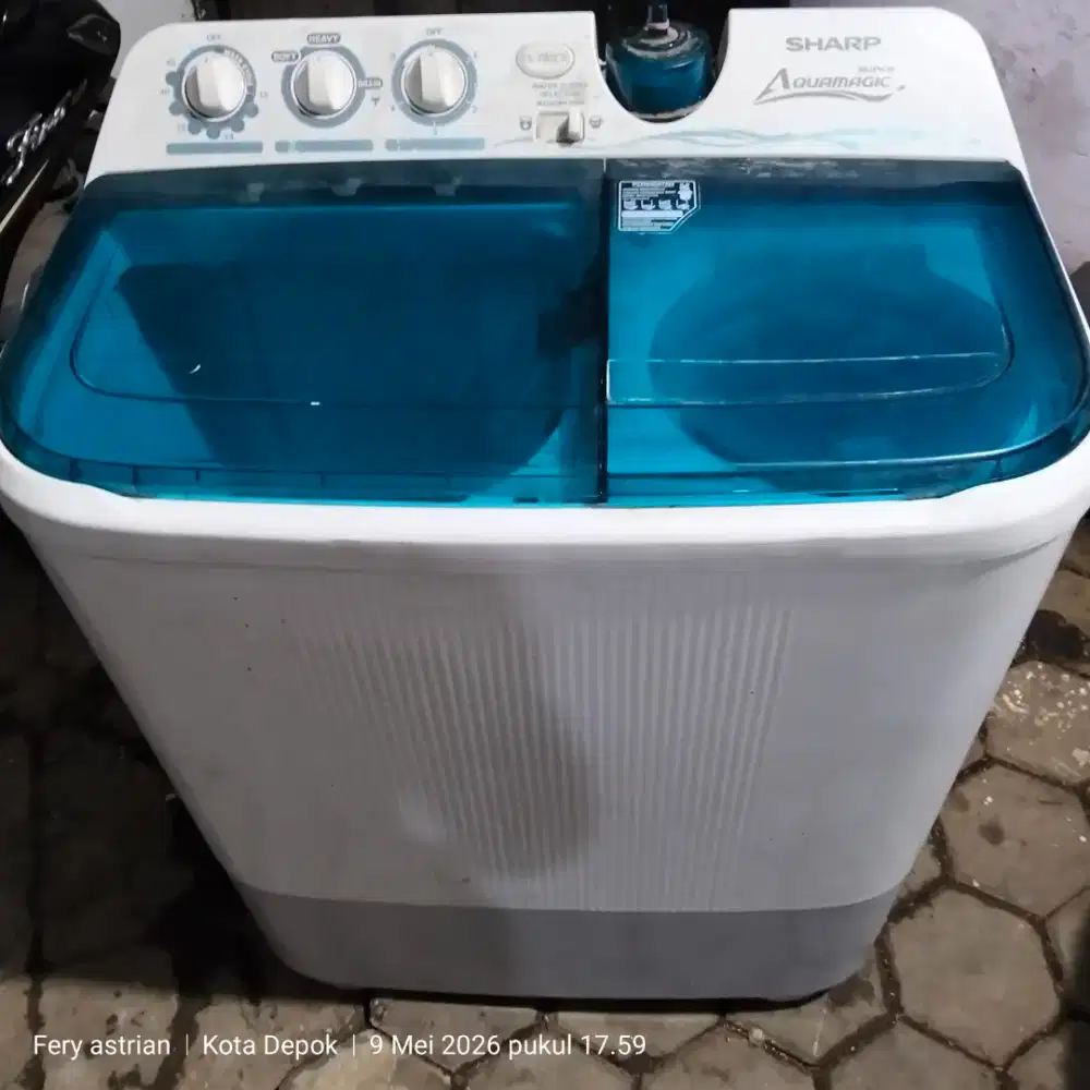 Mesin cuci merk sharp 2 tabung