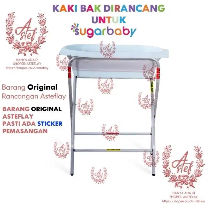 Dijual second kaki bak mandi bayi alumunium silver anodizing