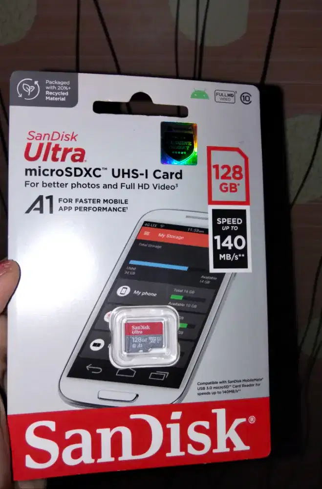 Sandisk ori micro SDXC Ultra A1 128gb USH I card /speed up to 140 mb/s