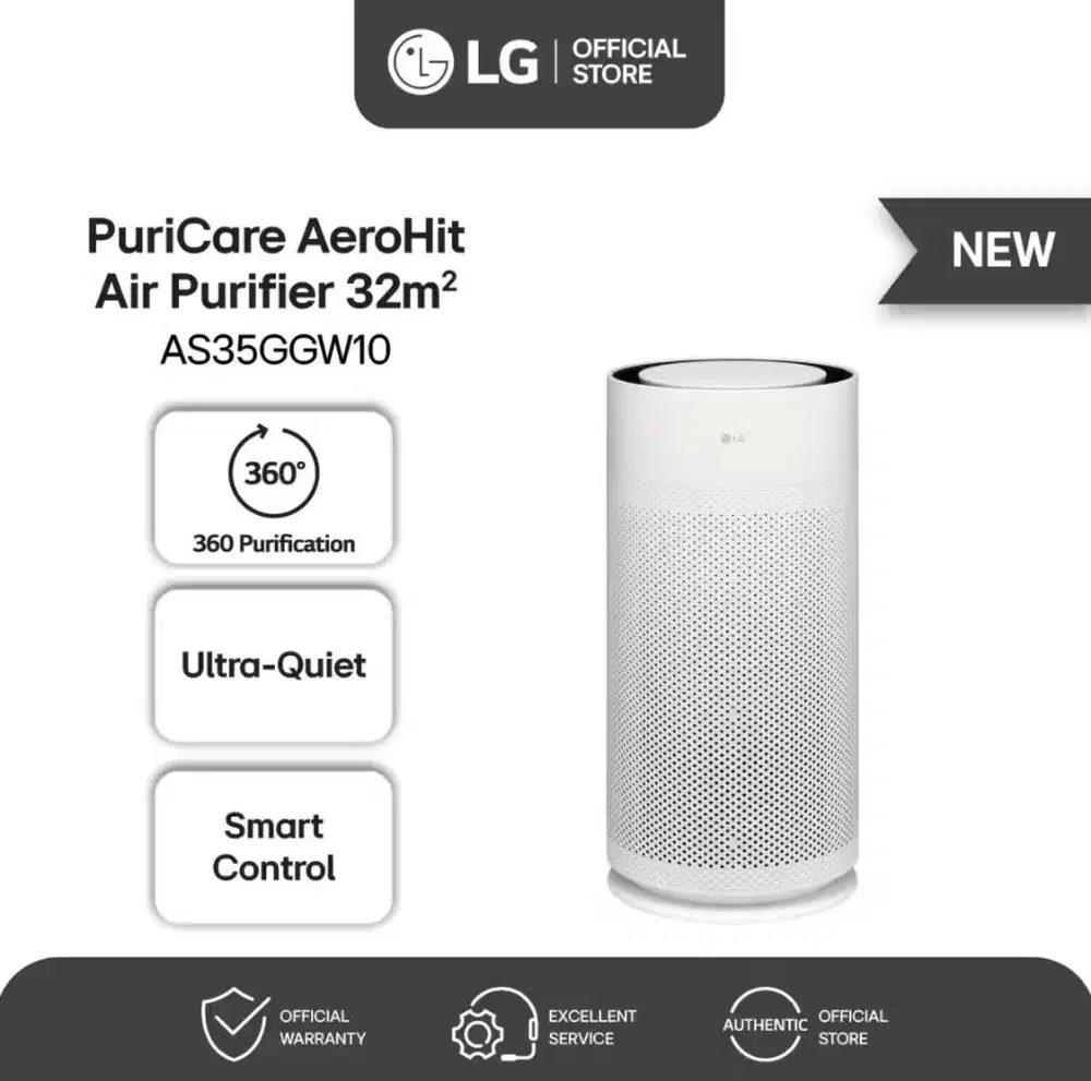 LG purifier AeroHIT Sleep Mode AS35GGW10