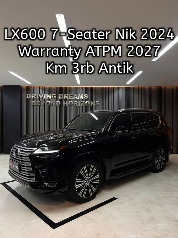 Lexus LX600 AT 7-Seater 2024 Hitam Km3rb B1288SJA