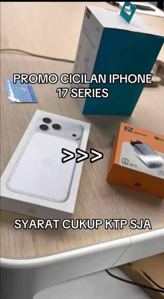 PROMO IPHONE 17 SERIES GARANSI IBOX KREDIT HOME CREDIT TRIPLE ZERO