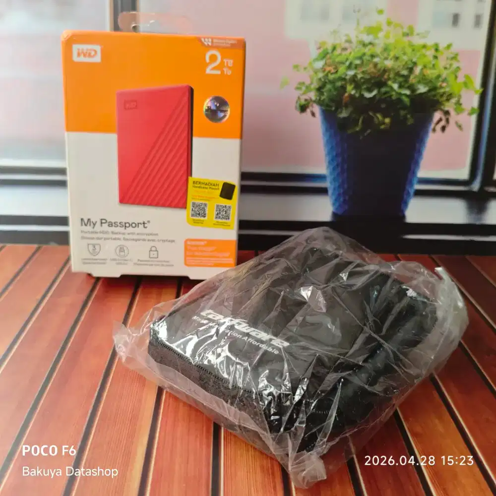 HDD Hardisk Harddisk External WD My Passport 2TB Mulus Siap Pakai