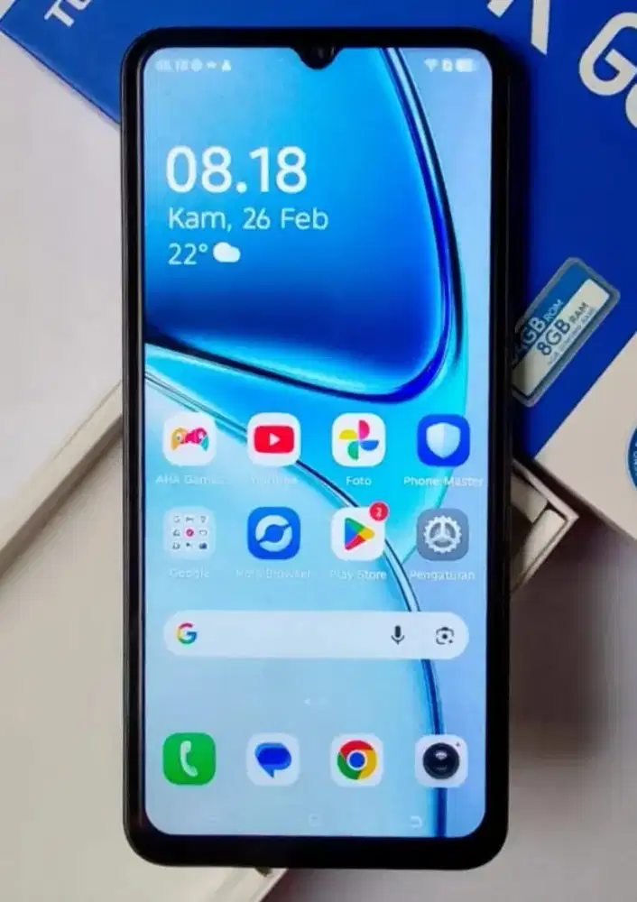 Tecno Spark Go 3 Ram 4+4/64 Pemakaian 2 bulan