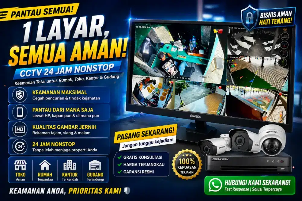 PROMO CCTV TERLARIS & HARGA TERJANGKAU