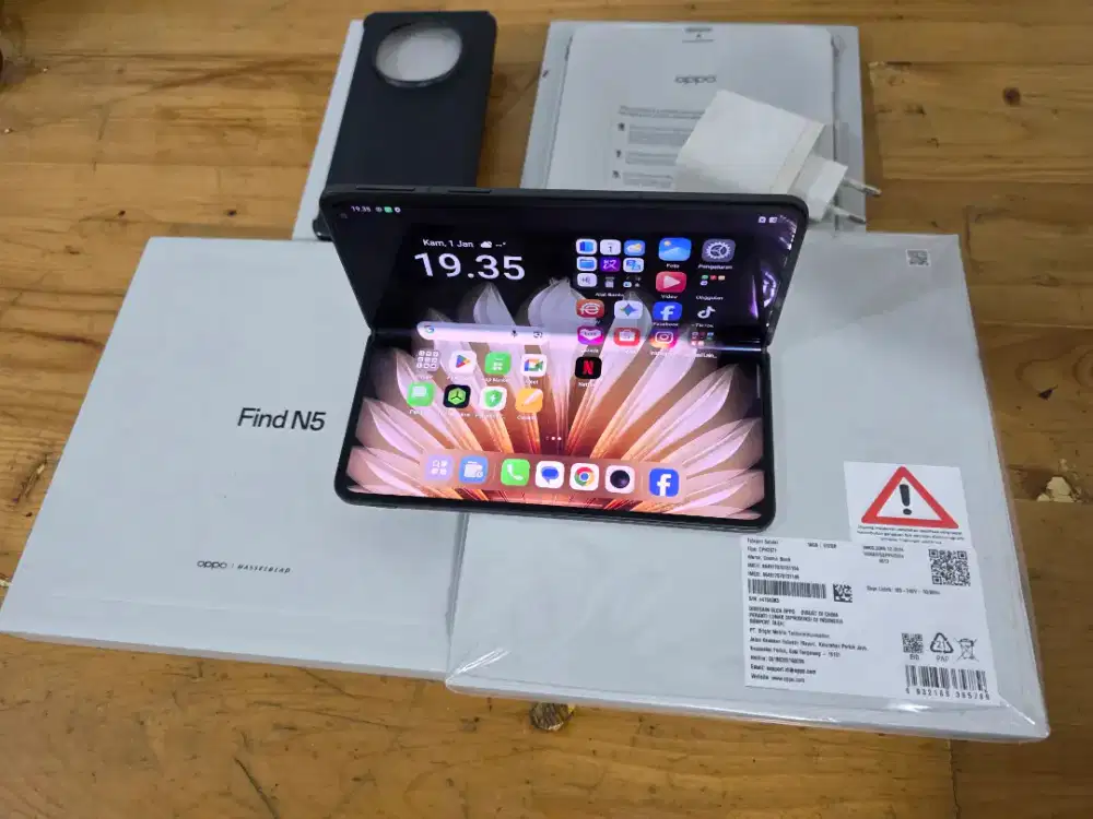 Oppo Find N5 16/512GB GARANSI INDO FULSET ORIGINAL NORMAL