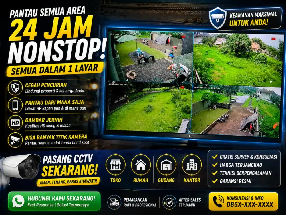 PROMO CCTV TERLARIS & HARGA TERJANGKAU