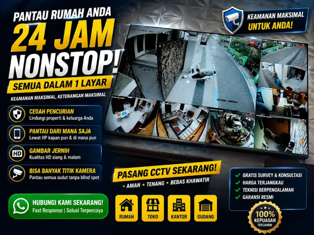 PROMO CCTV TERLARIS & HARGA TERJANGKAU