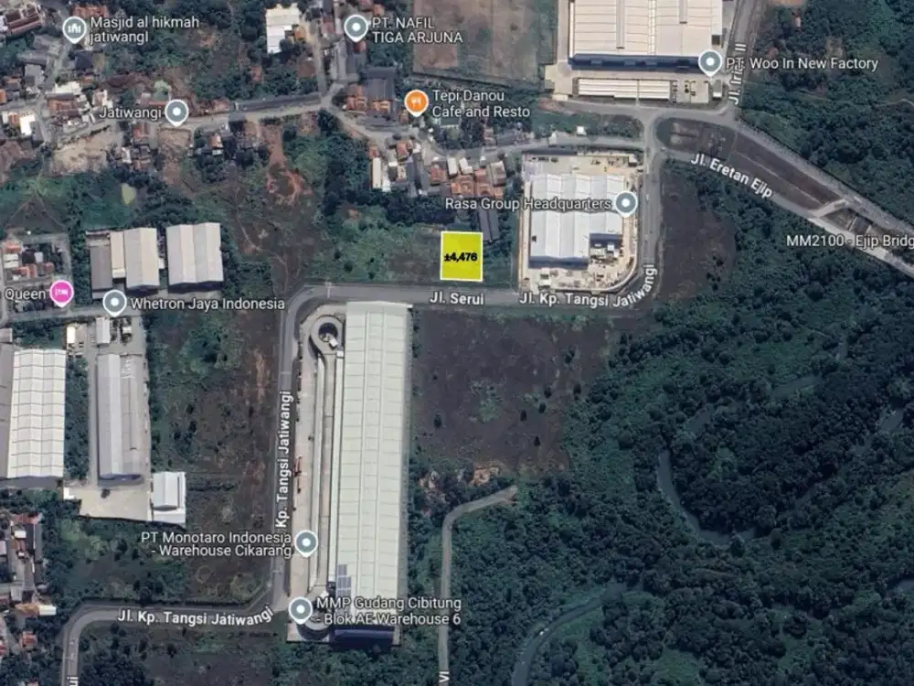 Dijual Kavling MM2100 Cibitung Dekat Gerbang To Cibitung 8 Jakarta Barat