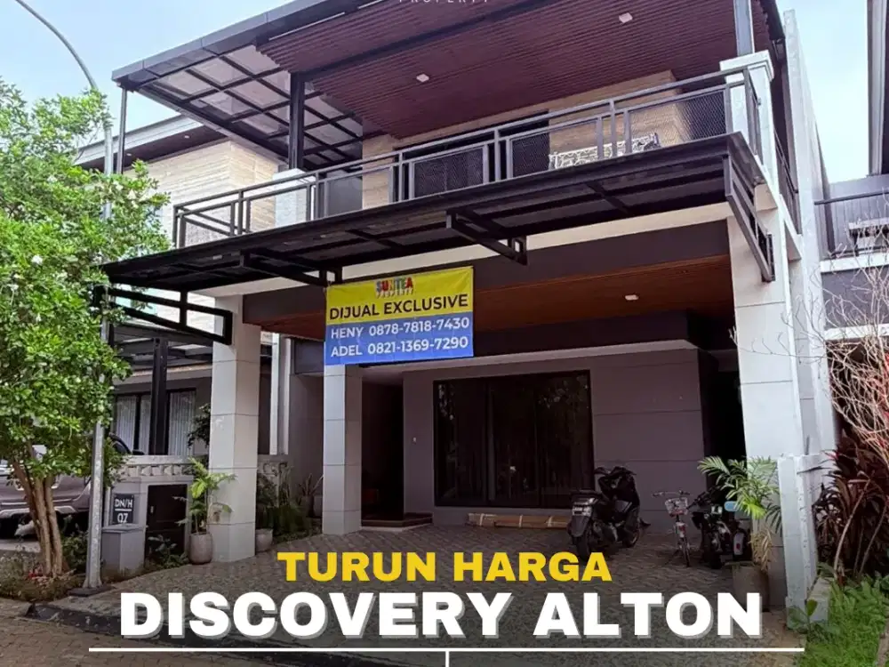 TURUN HARGA Rumah Siap Huni semi Furnished di Discovery Alton Bintaro Sektor 9