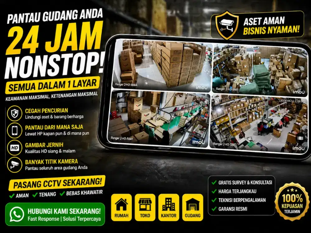 PROMO CCTV TERLARIS & HARGA TERJANGKAU