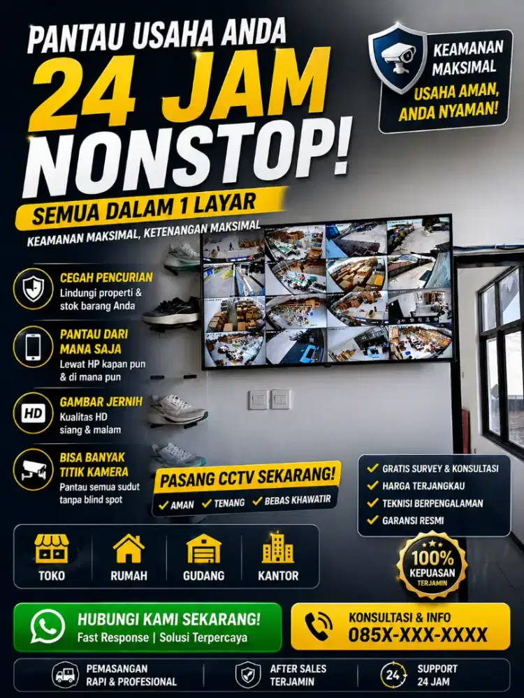 PROMO CCTV TERLARIS & HARGA TERJANGKAU