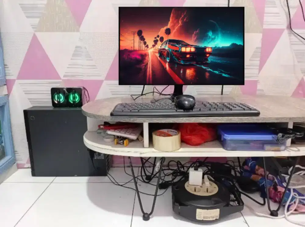 PC GAMING FULSET + LCD + RAM 8 GB + VGA 1 GB + HD 500 GB + GAMES APP