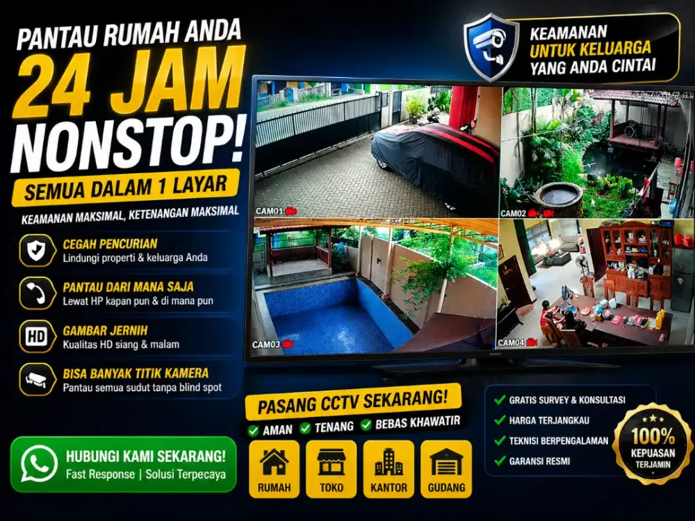 PROMO CCTV TERLARIS & HARGA TERJANGKAU