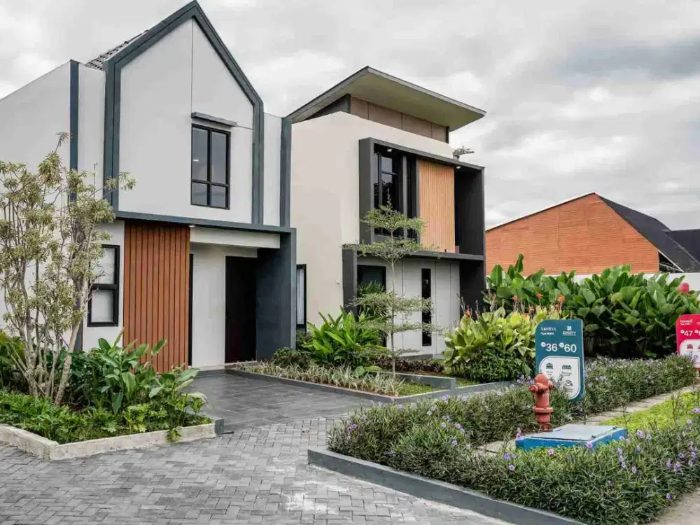 RUMAH MODERN CLUSTER SAMIYA DI CINITY TIMUR JAKARTA