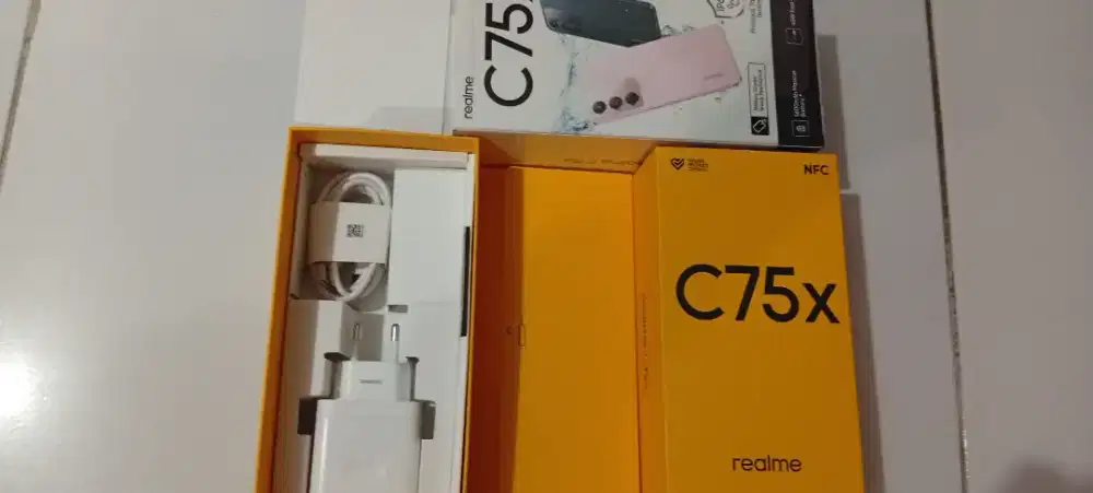 Dijual realmi C75X  8/128 coral pink oroginal full set original