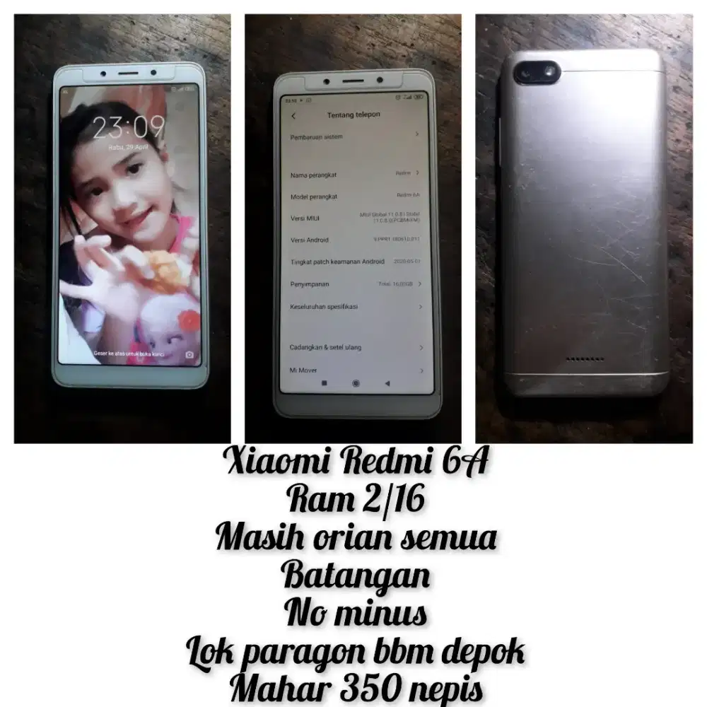 Dijual xioami redmi 6a