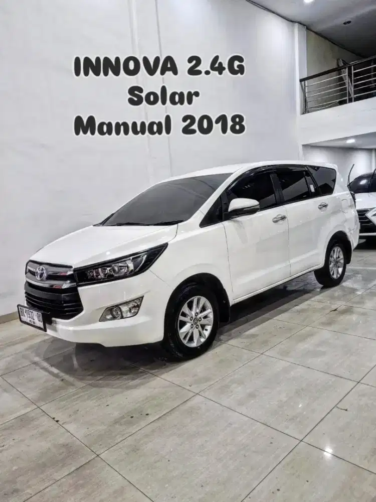 INNOVA 2.4 G SOLAR Manual 2018 / 2019 putih toyota reborn