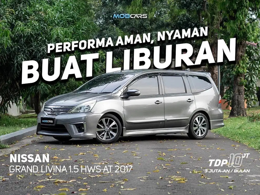 GRAND LIVINA HWS AT 2017 GREY NISSAN AUTOMATIC