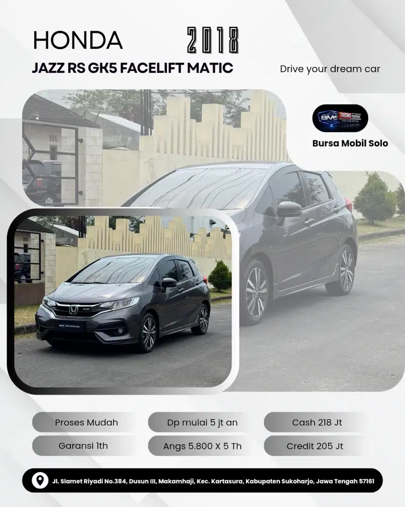 ( DP 5 JT) JAZZ RS GK5 AUTOMATIC 2018