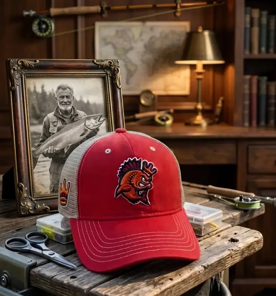 Topi Trucker Baseball Vintage Kenosha Kingfish Minor League Ori Secnd