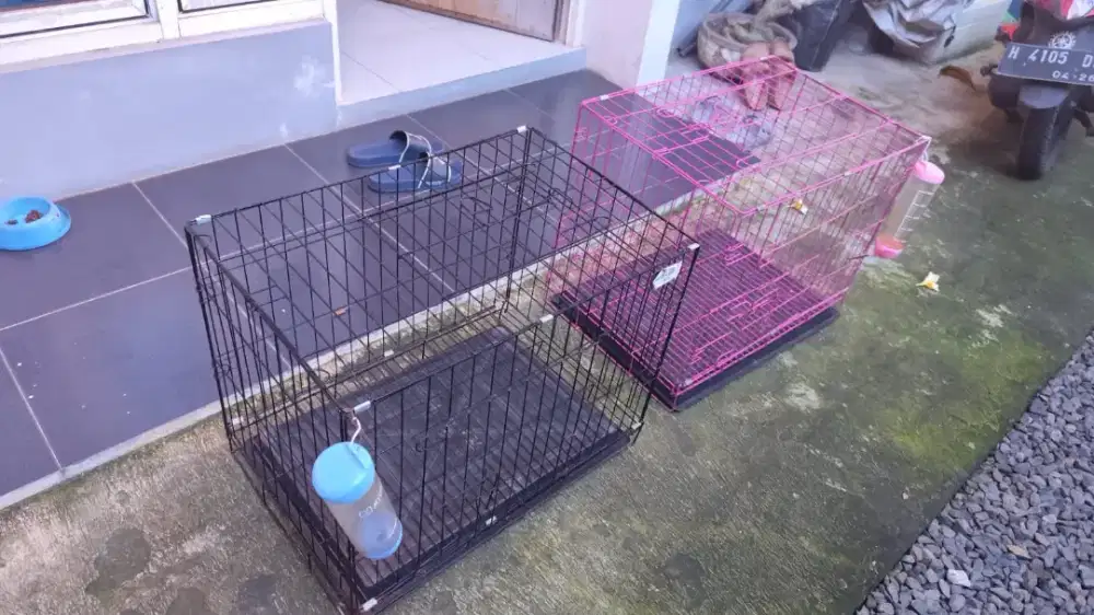 Kandang Anjing Kucing dari Besi dan bisa di lipat