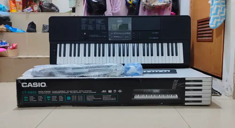 Keyboard Casio CTX800 Fullset, bisa Flash disk