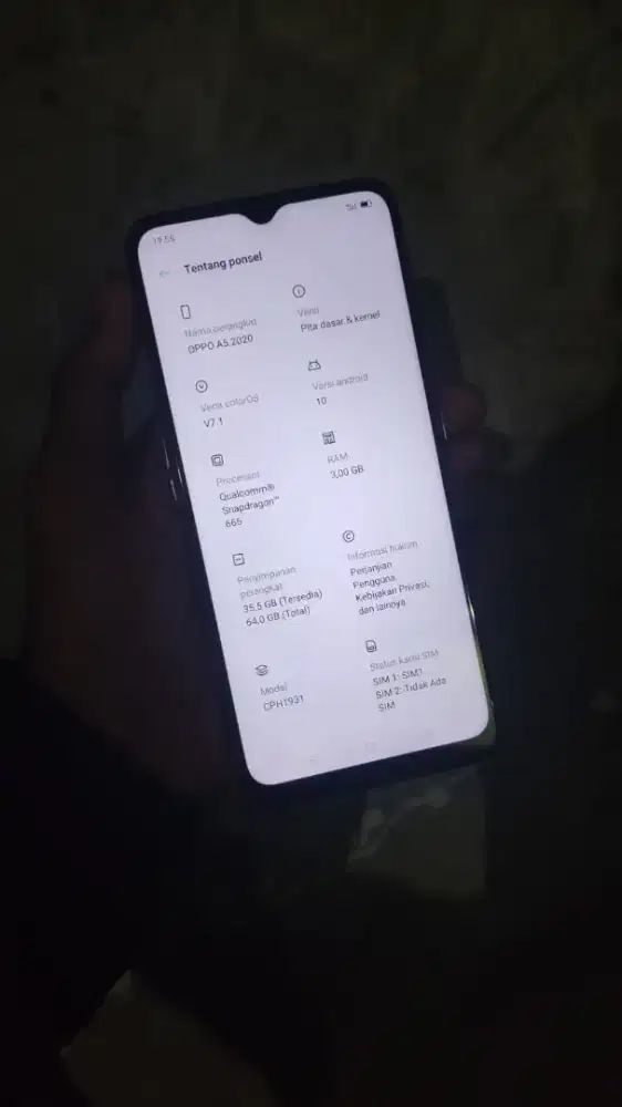 Oppo a5 2020 bekas layak baru