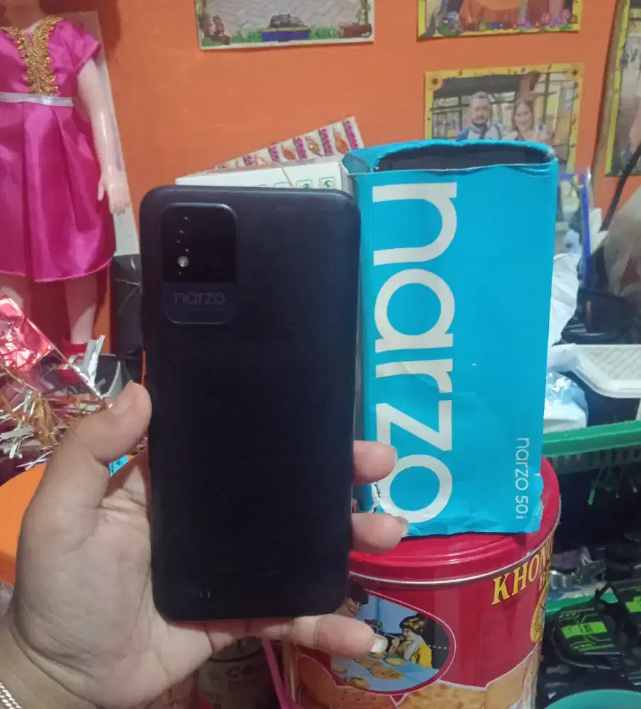 Realme narzo 50i ram 4/64 Fullset nomines.