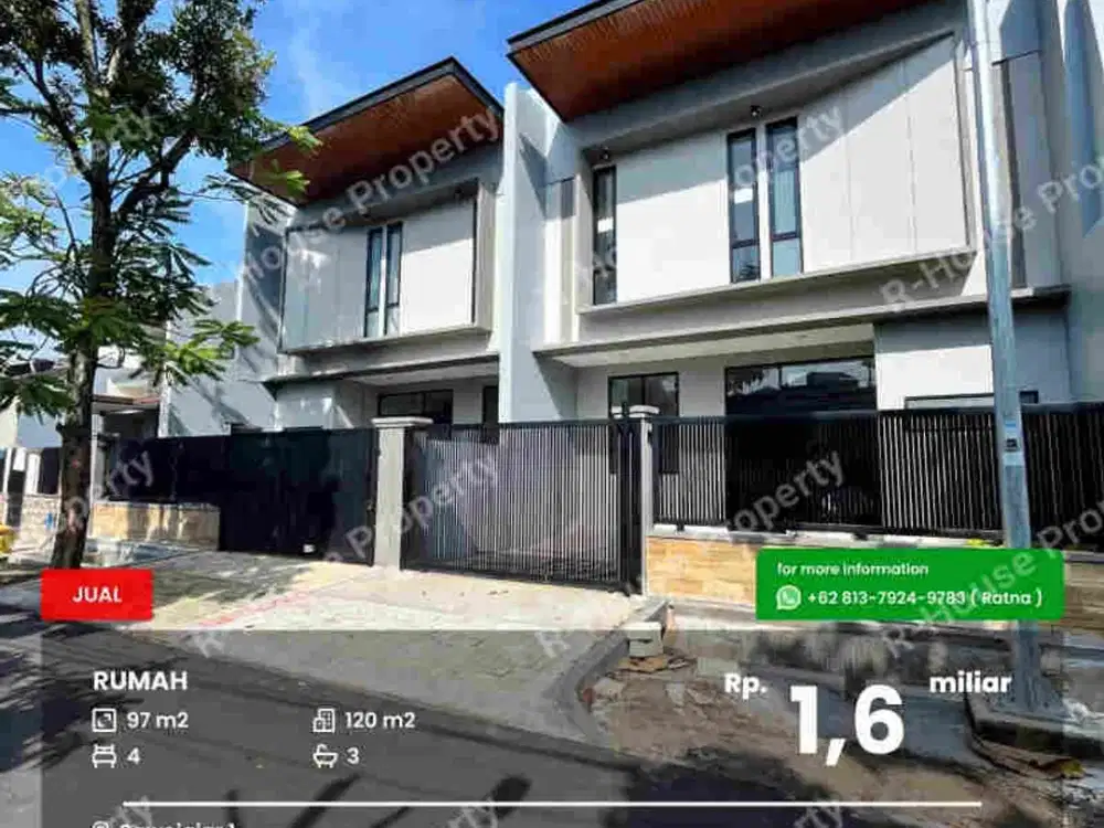 Rumah baru 2 lantai Sawojajar
