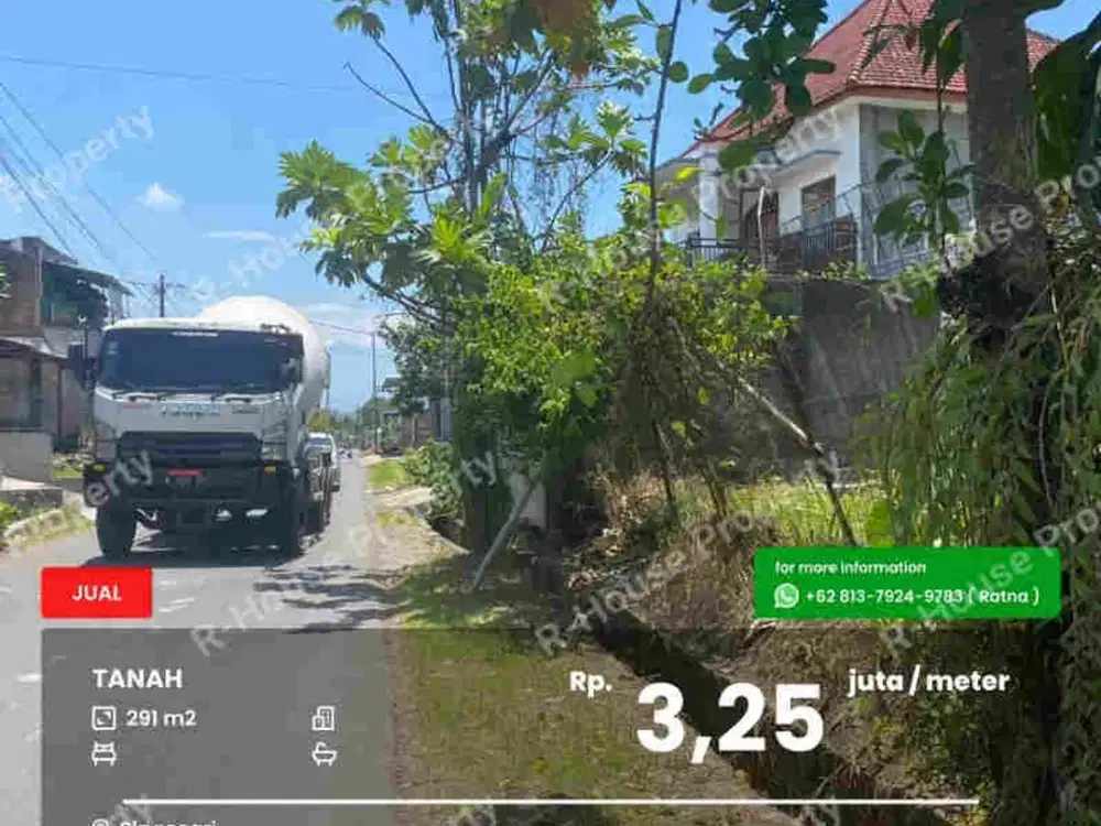 Tanah poros jalan dekat tol Singosari
