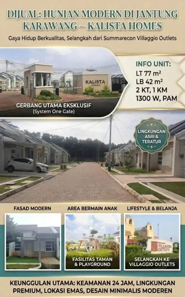 Dijual Rumah Summarecon Karawang