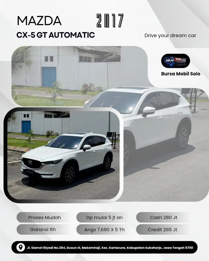 ( Dp 5 Jt) MAZDA CX5 GT 2017 AUTOMATIC