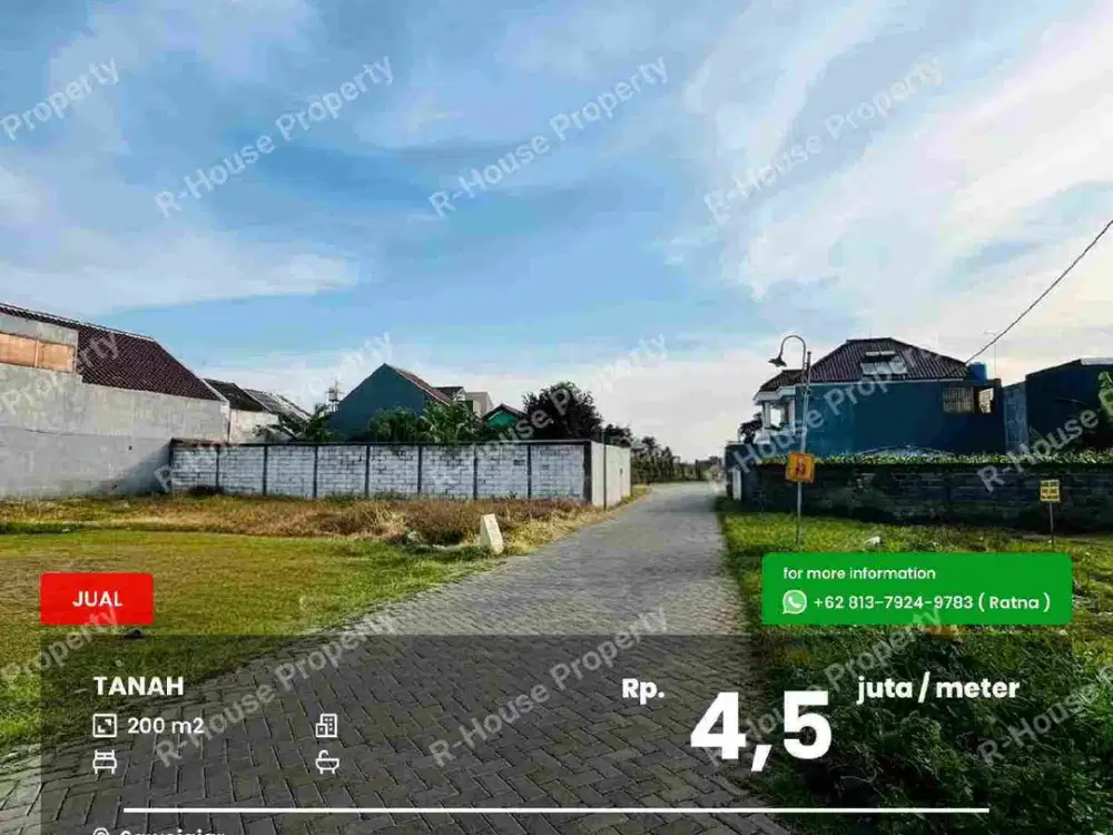 Tanah dekat akses tol Sawojajar