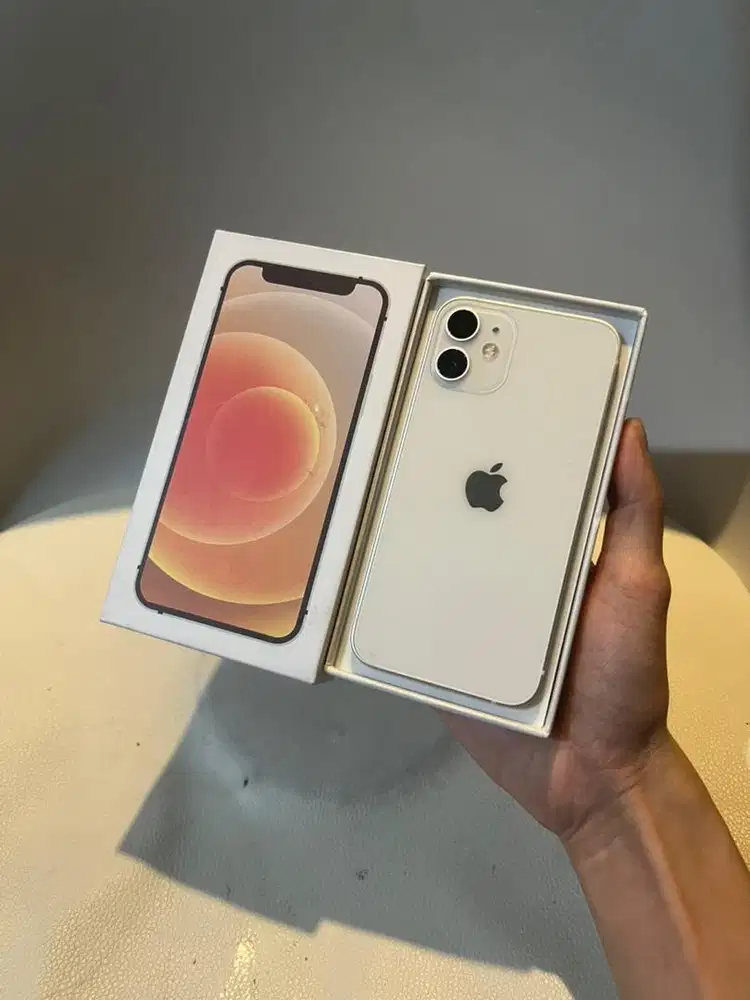 iPhone 12 Mini White 256GB Storage Besar