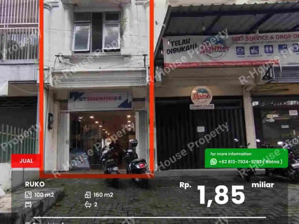 Ruko 2 lantai poros jalan Danau Toba Sawojajar 1
